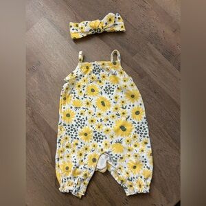 Infant headband and romper set